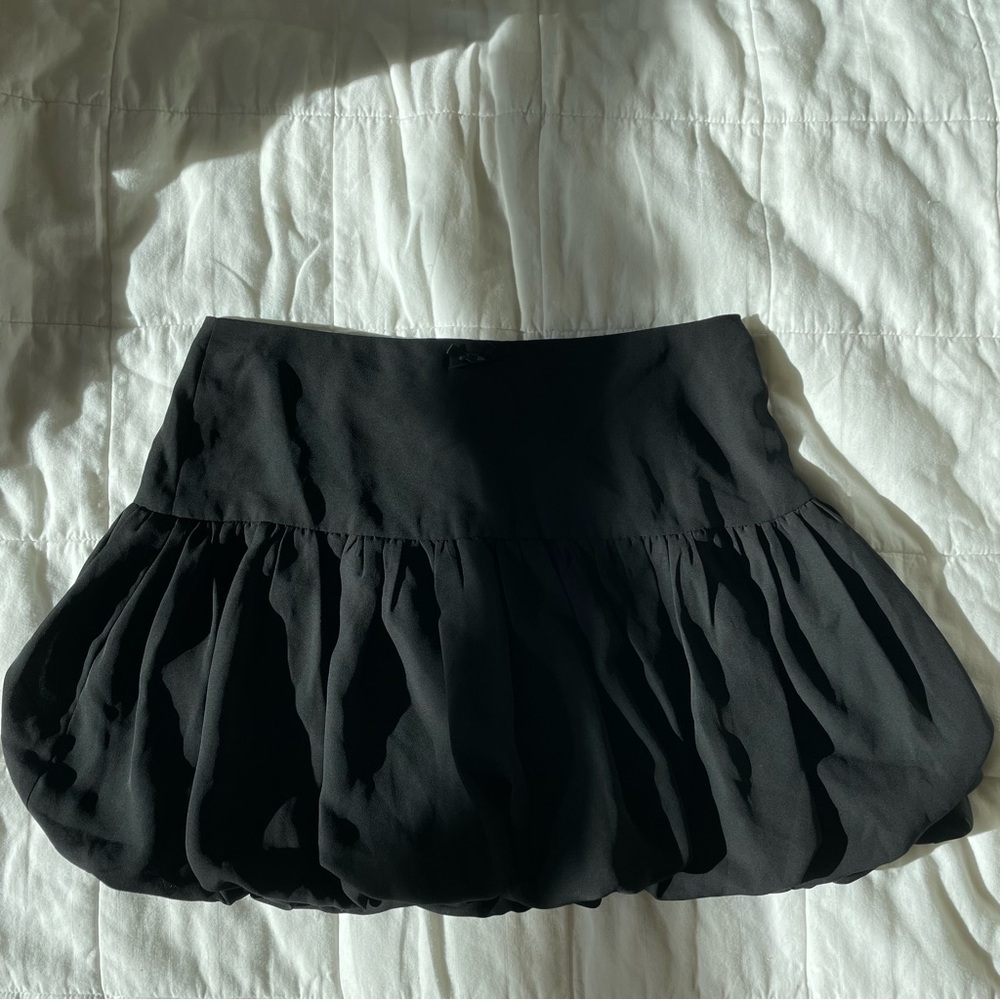 Beverly and Beck Black Bubble Mini Skirt - S